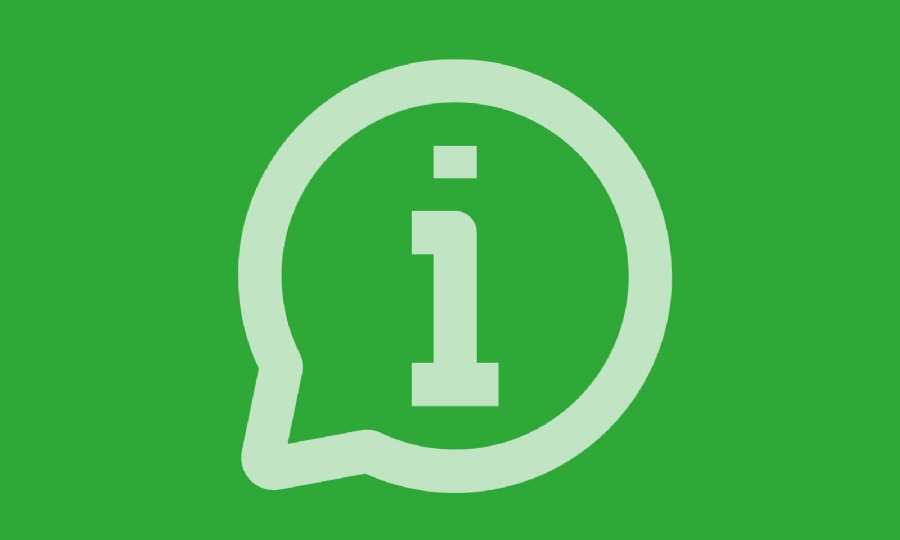 Green background with a white icon of an 'i'  information sign